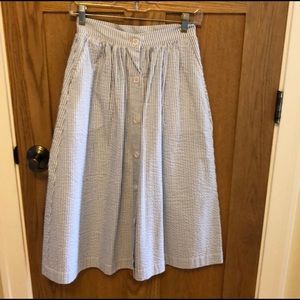 H&M Seersucker Skirt